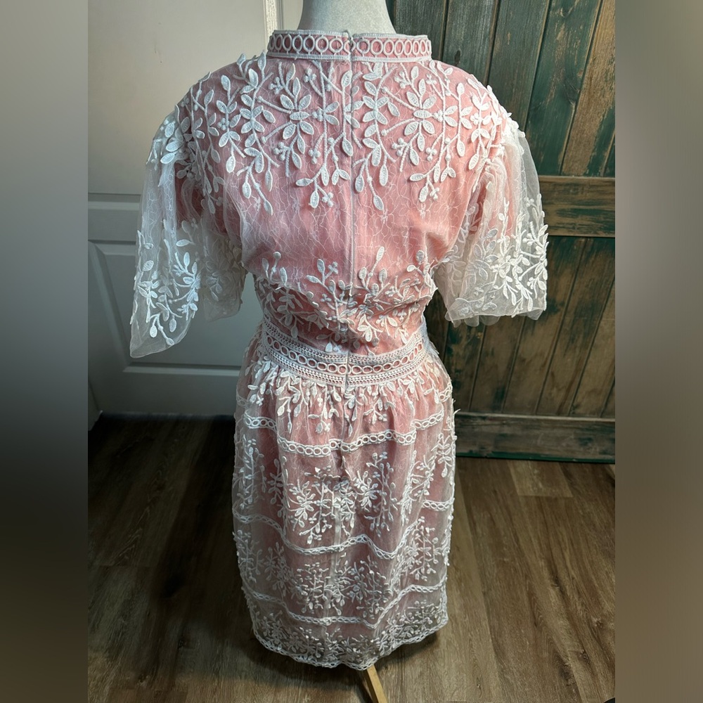 Ivy City Co | Dresses | Sicily Dress With Flutter Sleeves In Pink size 1x - Picture 13 of 17